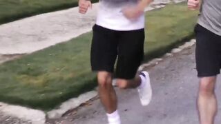 FamilyPornSite.com - Post-workout bareback: hairy dad drills jock stepson