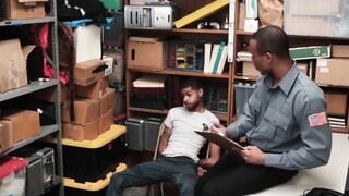 BoyPunish.com - Tattooed ebony thief's hard, raw barebacking by a horny, dominant sec