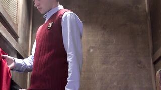 FatherXXX.com - Priest confesses his lust, sucks twink off, and mounts him for a raw