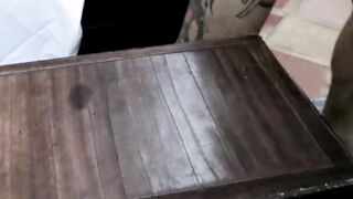 Innocent young maid Shae Celestine gets spanked and pounded