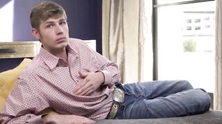 NextDoorXXX.com - Young man's throbbing cock begs for attention in jerk off session