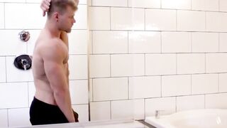 MaskXXX.com - Brad's muscular physique on full display during masturbation