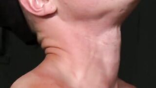 GayOver30.com - Saxon pumps his ass with his hard cock behind the smelly dumpster