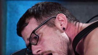 CentralFisting.com - Blond homo spanks and anal fucks a willing gay with glasses
