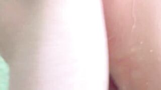 Big ass MILF and cute teen slut railed deeply in the shower