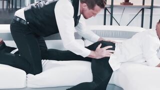 MaleNoir.com - Handsome businessman gets his ass plowed by young hunky black stud har