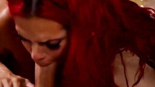 TRANSEROTICA Big Titted Hispanic TS Foxxy Blows Jocks Huge Cock
