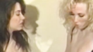 Restrained lesbian spanked and dominated over