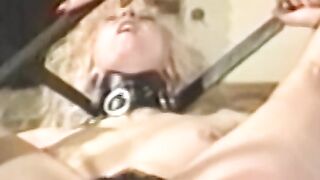Restrained lesbian spanked and dominated over