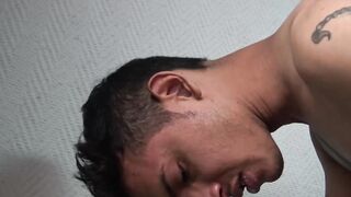 Tattooed dude Jason destroyed in the ass through deep pounding