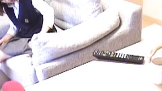 Young Japanese secretly filmed during pussy play