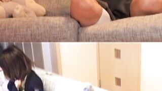 Young Japanese secretly filmed during pussy play