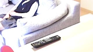 Young Japanese secretly filmed during pussy play