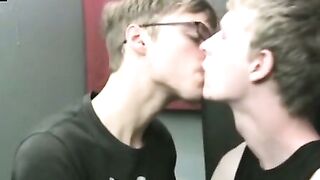 Twinks with big dicks masturbate and blow each other hard