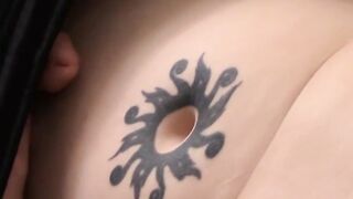 Stud shows his muscles and masturbates in homemade video
