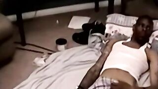 Black amateurs breeding deeply until a warm ending