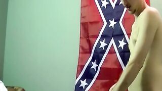 Amateur black homosexual swallows big white dick like a pro