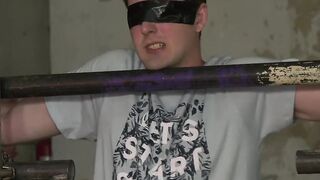 Young slave Bob Steel spanked by mature dom Sebastian Kane