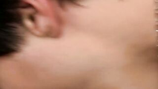 Young men make out before having pleasant bareback banging