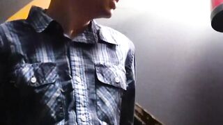 Homo twink Austin Young receives a free rough ride to my erect dick