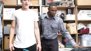 Soft twink suspect banged by twink cop and black hunk cop Hoe 3