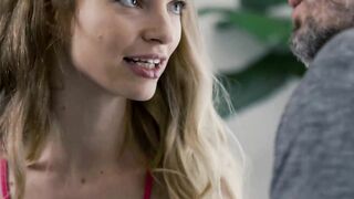 Naughty teen Lana Sharapova tempts her boss with a wild pounding