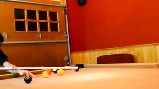 Jimmy and Hunter play the game of pool with a high stakes