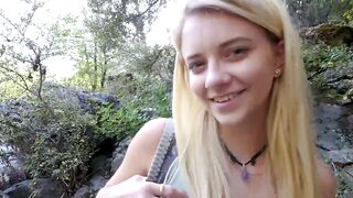 Blonde stepdaughter Riley Star fucked doggystyle after BJ