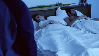 Stepmother fucked by stepson while daddy is next to them