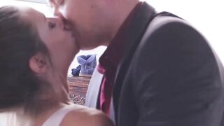 Small tits brunette Cassidy Klein fucked hardcore after BJ