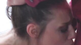 Small tits brunette Cassidy Klein fucked hardcore after BJ