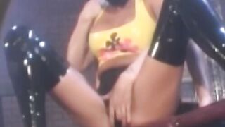 Latex suit busty babes hardcore pussy fingering and rimming