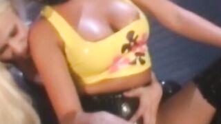 Latex suit busty babes hardcore pussy fingering and rimming