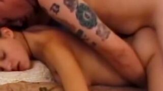 Horny teen pussy drilled reverse cowgirl style after hot BJ