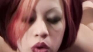Sexy stockings hottie Kami deepthroats cock before hot fuck