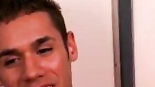 Young men giving each other amateur blowjobs in sixty nine