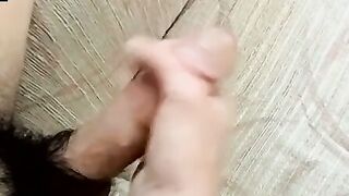 Straight young thug strips naked to fool around and jerk off