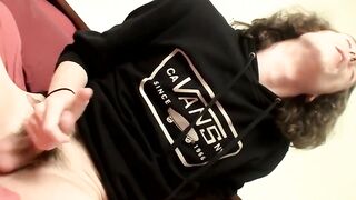 Naughty butt pirate strokes his hard pecker and unloads jizz