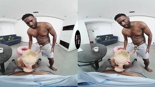Natasha fucks african and white dudes till anal jizzed