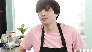 Long hooters milf screwed inside kitchen by Stepson