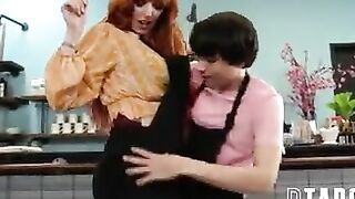 Long hooters milf screwed inside kitchen by Stepson