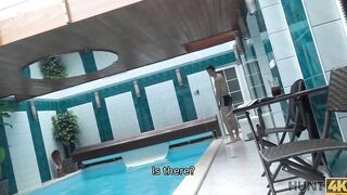 HUNT4K. Swimming pool is a nice place for bro to plowed