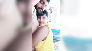Romance On Bed With Her Bf