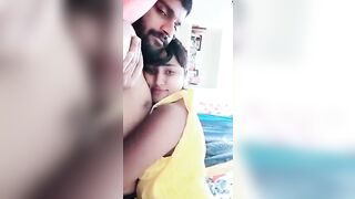 Romance On Bed With Her Bf