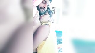 Romance On Bed With Her Bf