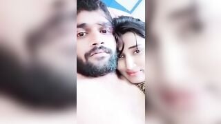 Romance On Bed With Her Bf