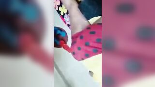 Romance On Bed With Her Bf