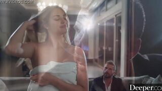 Deeper. Crazy Hot gold digger is seduced by bf's dad