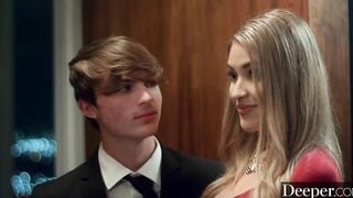 Deeper. Crazy Hot gold digger is seduced by bf's dad