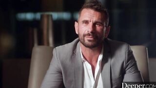Deeper. Crazy Hot gold digger is seduced by bf's dad
